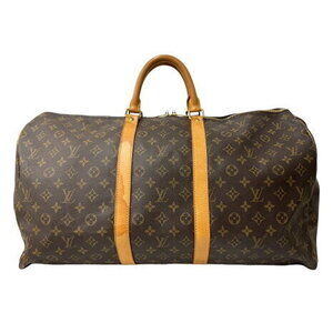 Louis Vuitton Keepall Boston Bag Monogram Canvas Brown